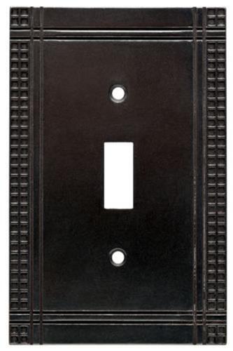 (12 Pack) Mission Soft Iron Single Toggle Wall Plate