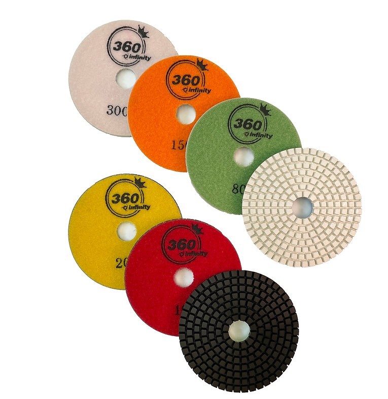 4" Infinity 360 Wet Polishing Pads