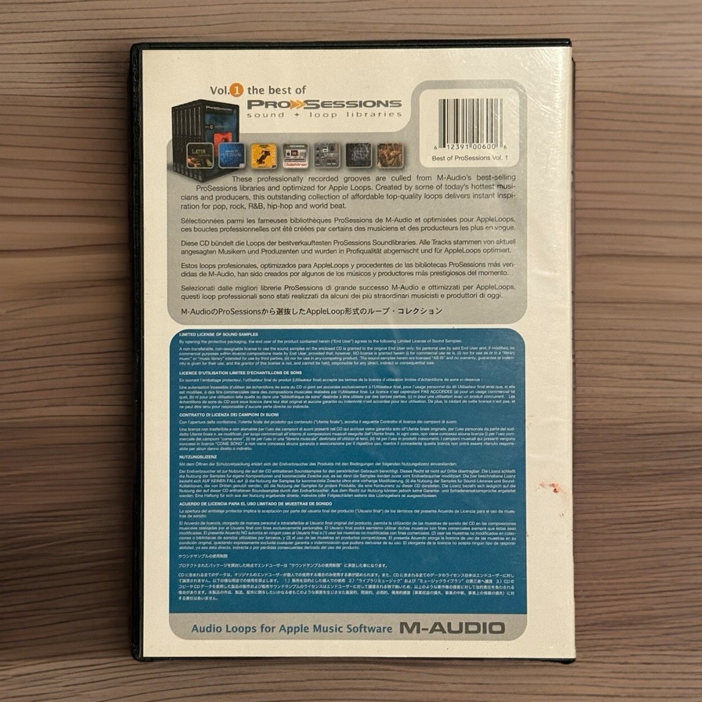 M-Audio Pro Sessions Vol 1 Sound Loop Libraries -