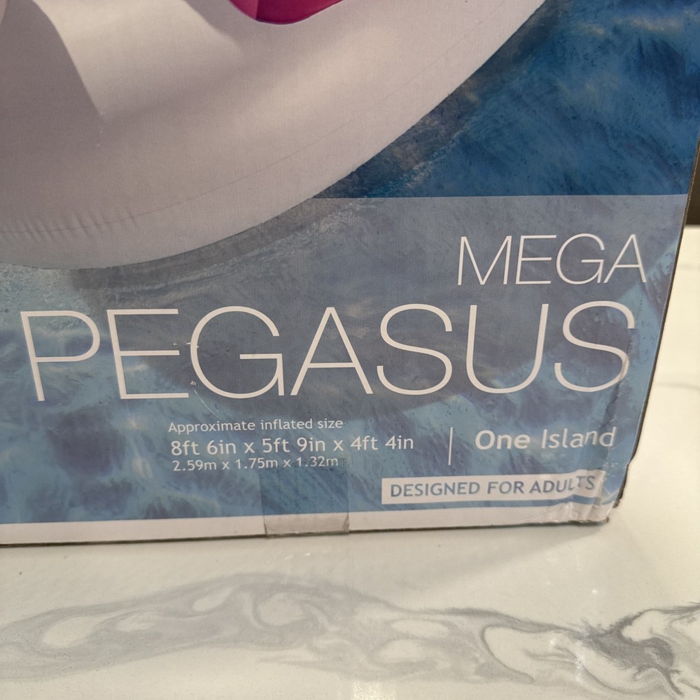 Intex Mega Pegasus One Island Inflatable Pool Float. Unicorn Beach Inflatable