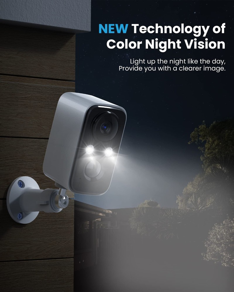 2K Outdoor Wireless Security Camera – Battery Powered WiFi Camera,Easy Install