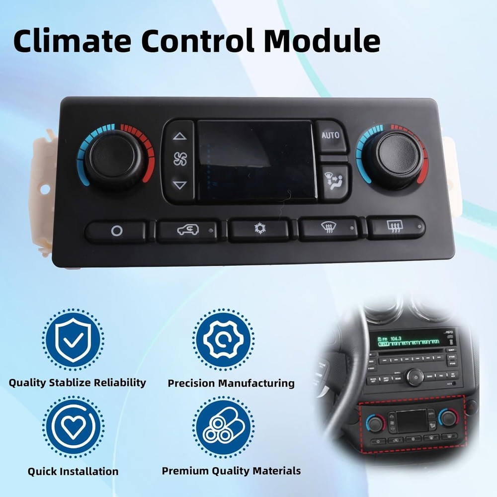 599-211XD A/C Heater Climate Control Module Panel Switch For Chevy GMC Silverado