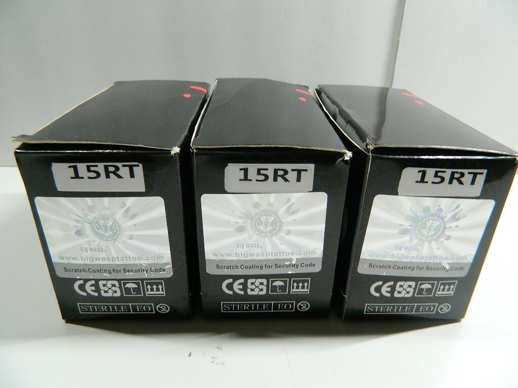 142 ct - Big Wasp Safety Disposable Tips, 15RT, 3 boxes, exp 02/2024