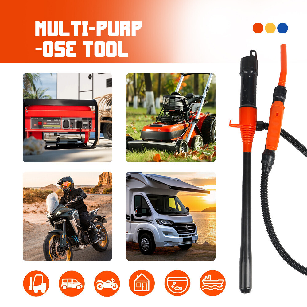 2.4 GPM Powered Battery Quick Liquid Fuel Transfer Pump with Flow Control Nozzle