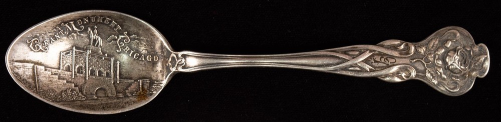 Sterling Spoon Souvenir GRANT MONUMENT Chicago by Watson