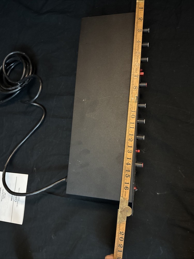 Carvin XC1000 Stereo Electronic Crossover Tested Working With Booklet