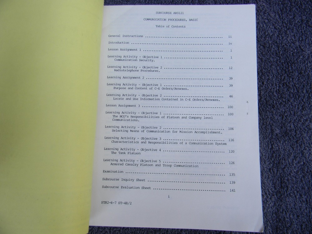 IPD The Army Institute Profess Devel COMMUNICATION PROCEDURES, BASIC ARO121 #239