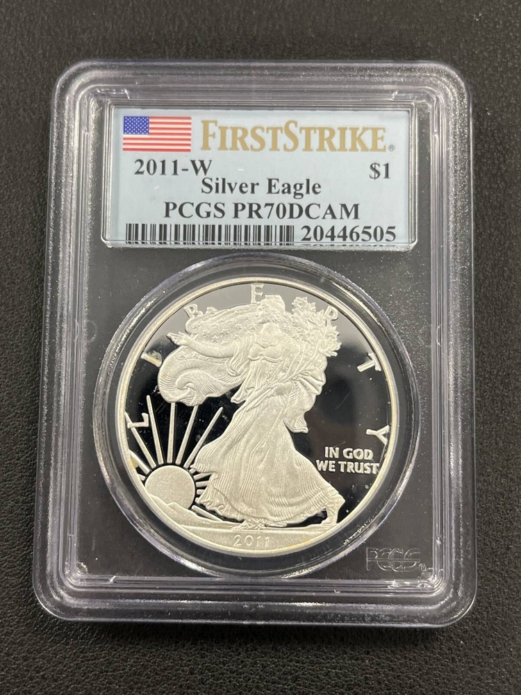 2011 W Bullion Silver Eagles PCGS PR-70 DCAM Silver Eagle First Strike