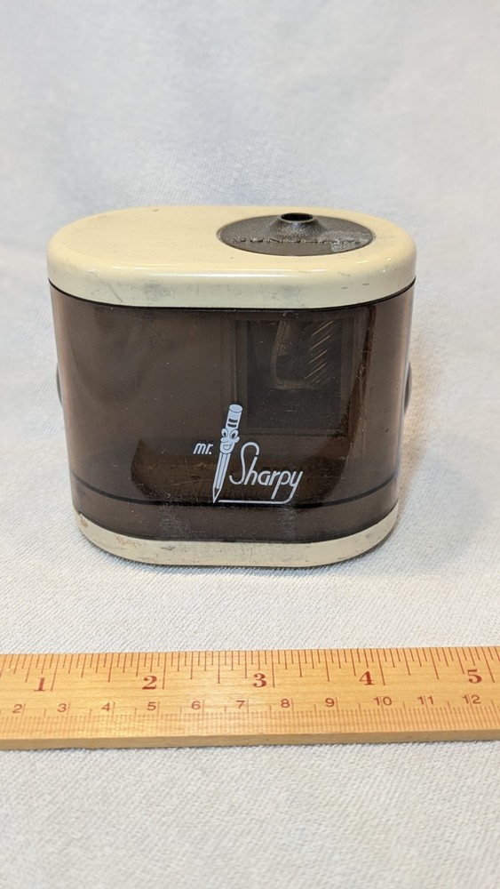 Vintage Sunbeam Mr. Sharpy Pencil Sharpener Battery Powered Tested Works