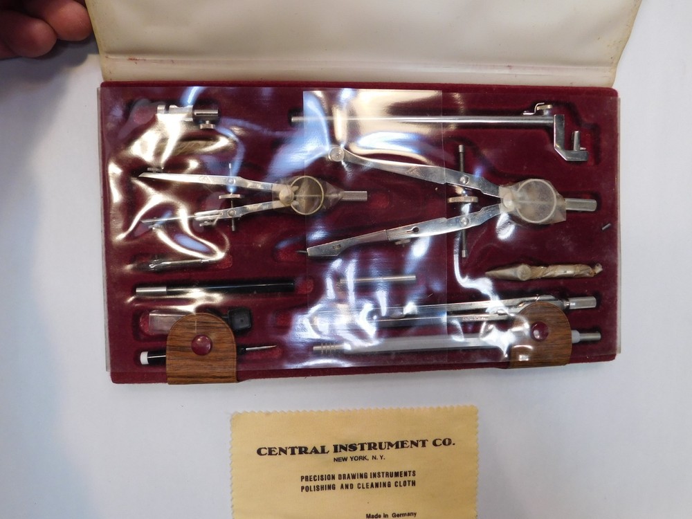 Central Instrument Co. Drafting Precision Drawing Set 595 K