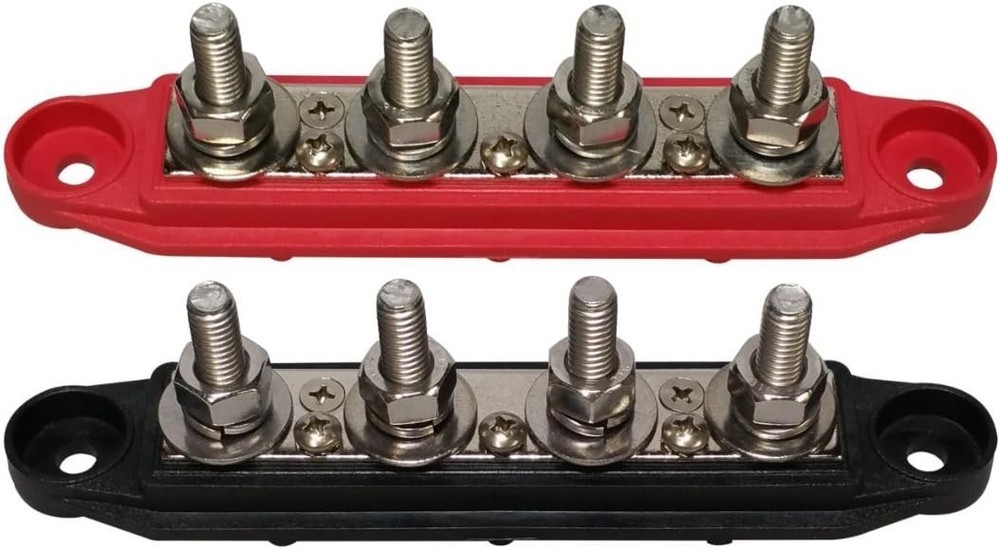 USA-Made 4 Stud 250A Power Distribution Block - Weather-Resistant Design