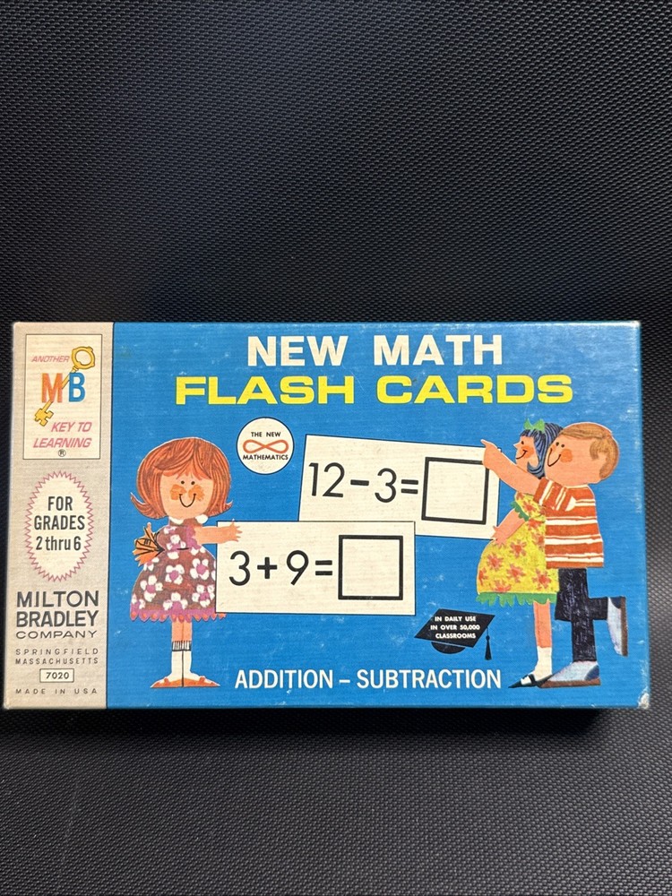 Milton Bradley New Math Flash Cards Addition Subtraction Set #7020