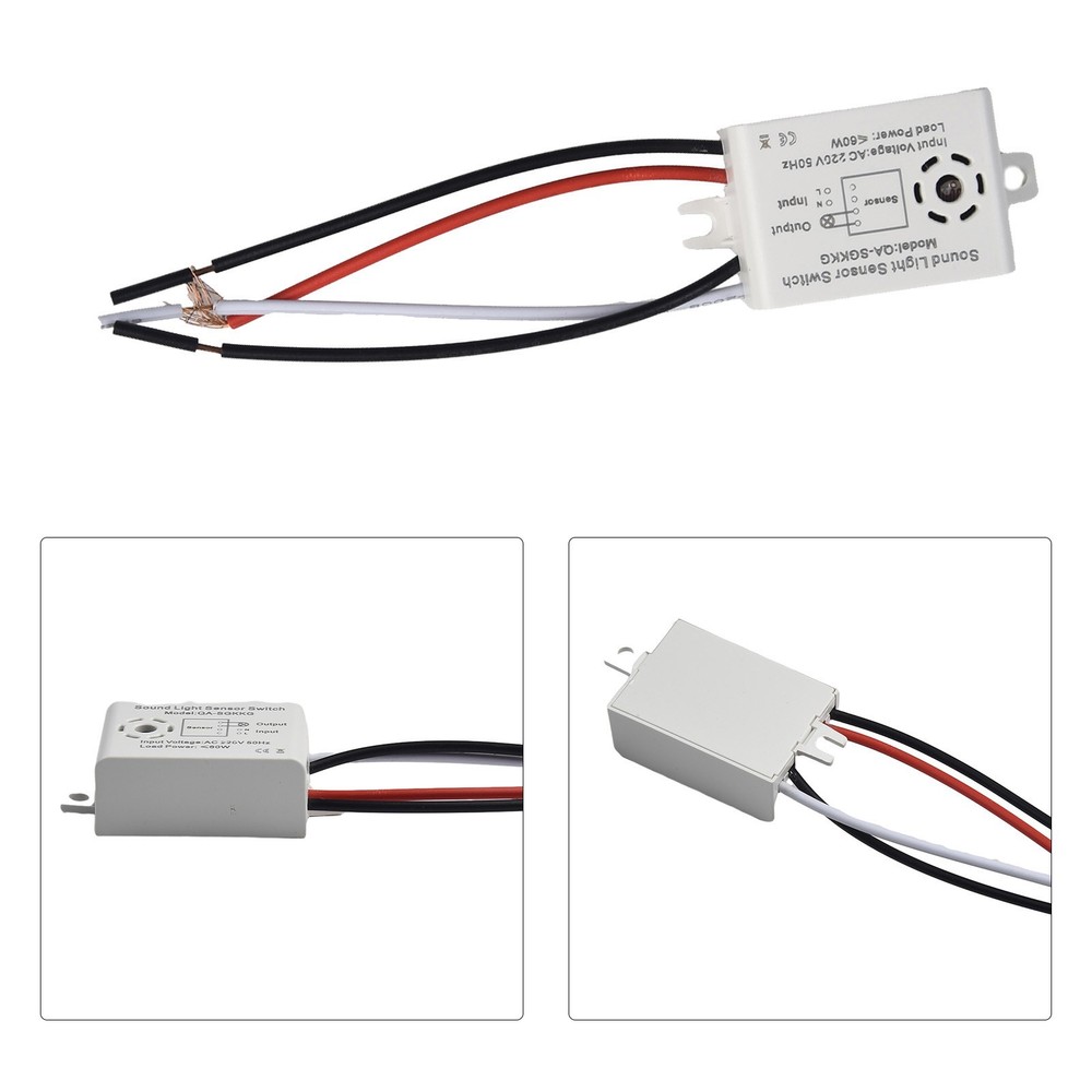 1* 220V Sound Voice Sensor Switch Indoor Automatic Control Sensor Switch Adapter