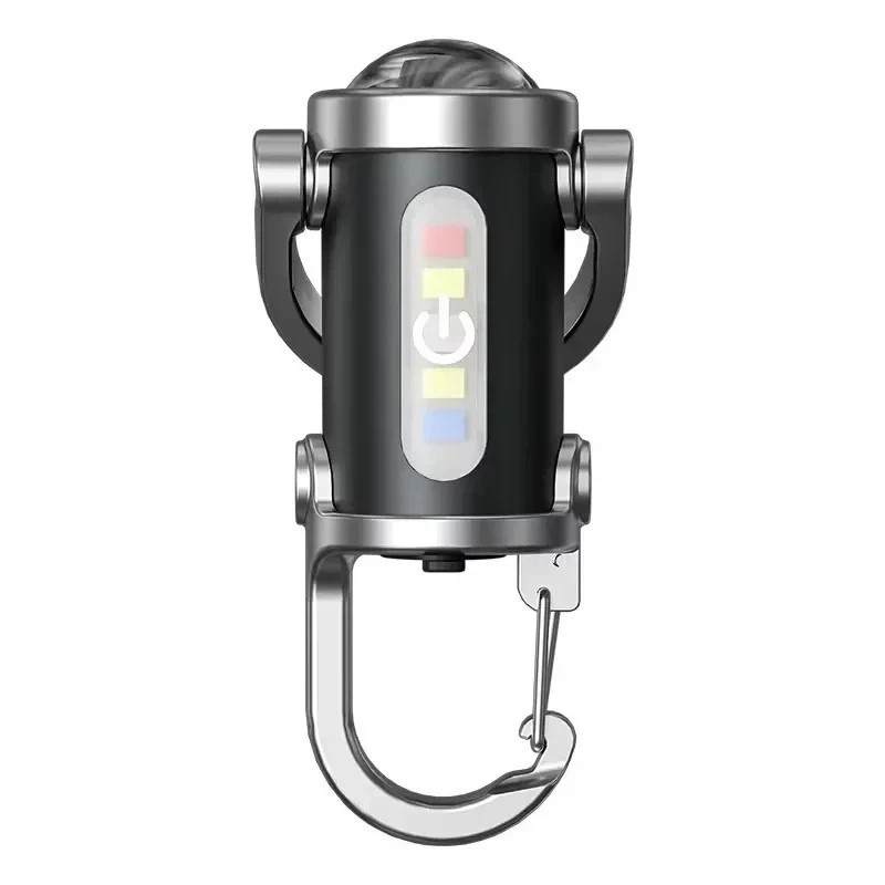 USB Rechargeable Keychain Flashlights Mini Work Light Searching Hiking