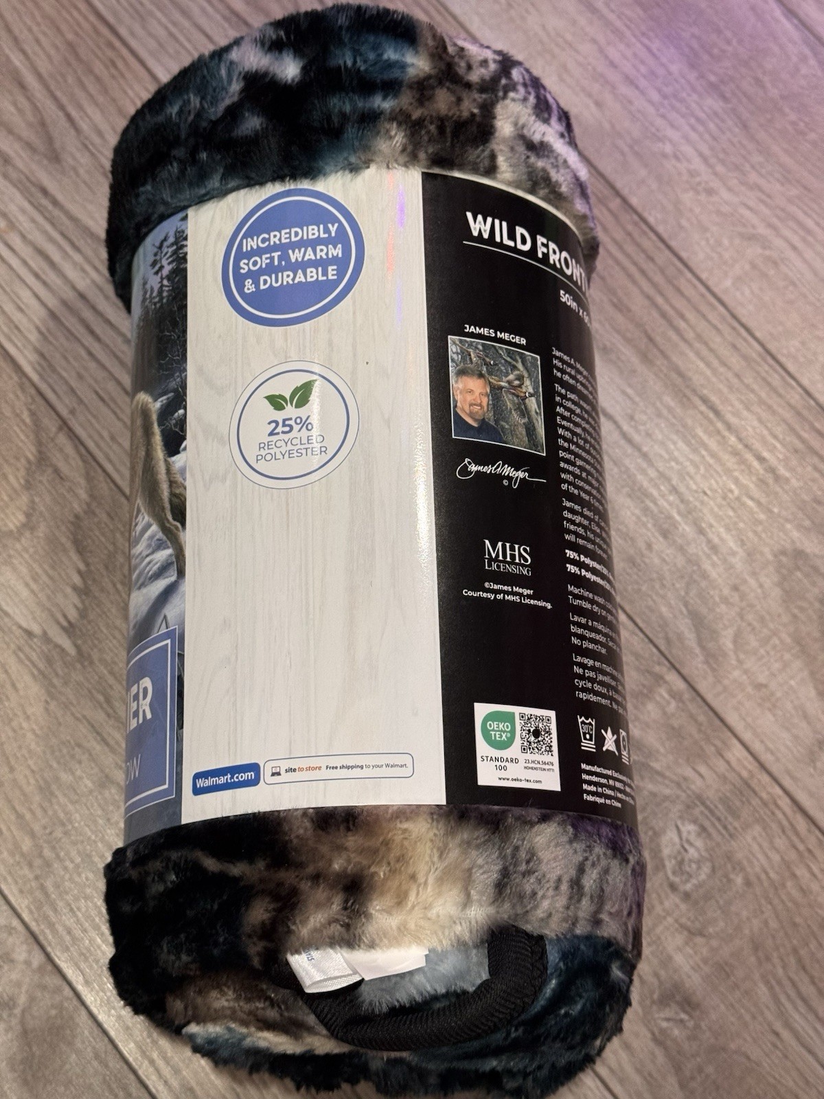 Wild Frontier 50”x 60” Wilderness Wolf Pack Plush Throw Blanket NEW