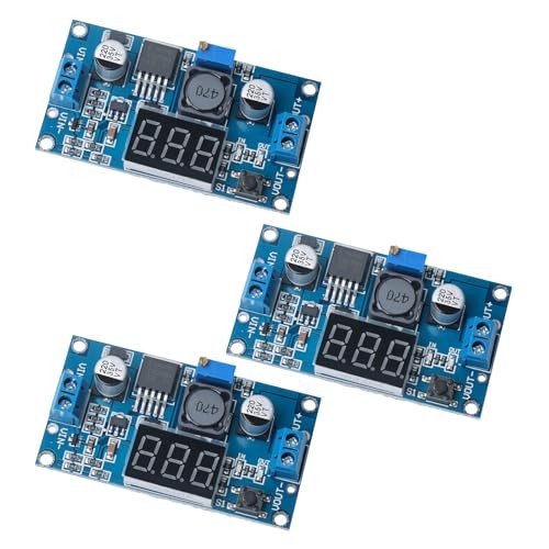 Blue LM2596 Adjustable DC-DC Buck Converter Step Down Module with LED 3PCS