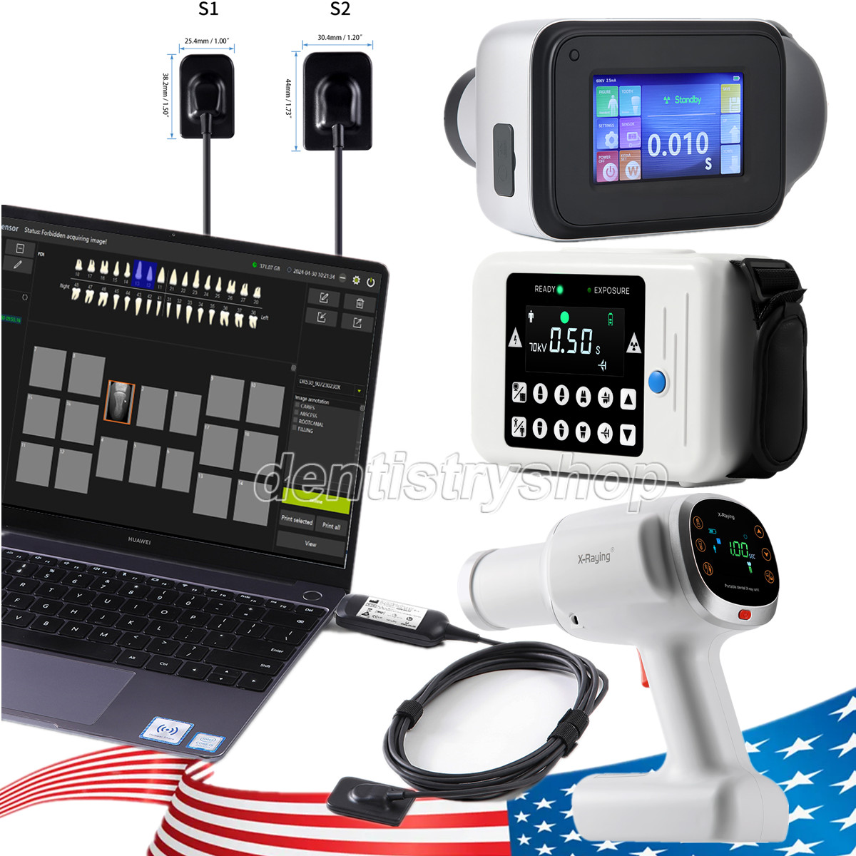 Dental X Portable Rayos Digital Machine Imaging System Scatter Shield / Sensor