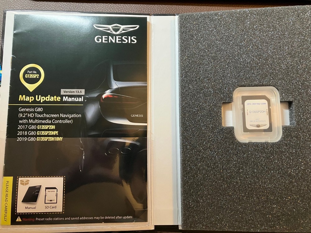 2017 Genesis G80 Navigation Map Update