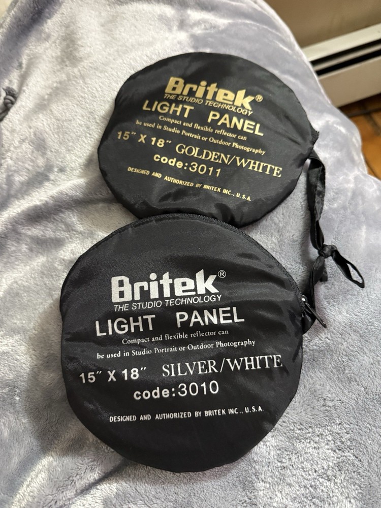 [2 PACK] Gold/Whte + Silver/White Light Reflector Panel for Photography, Studio