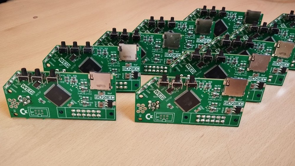 Cableless SD2IEC floppy drive emulator for Commodore 64/64C/VIC20