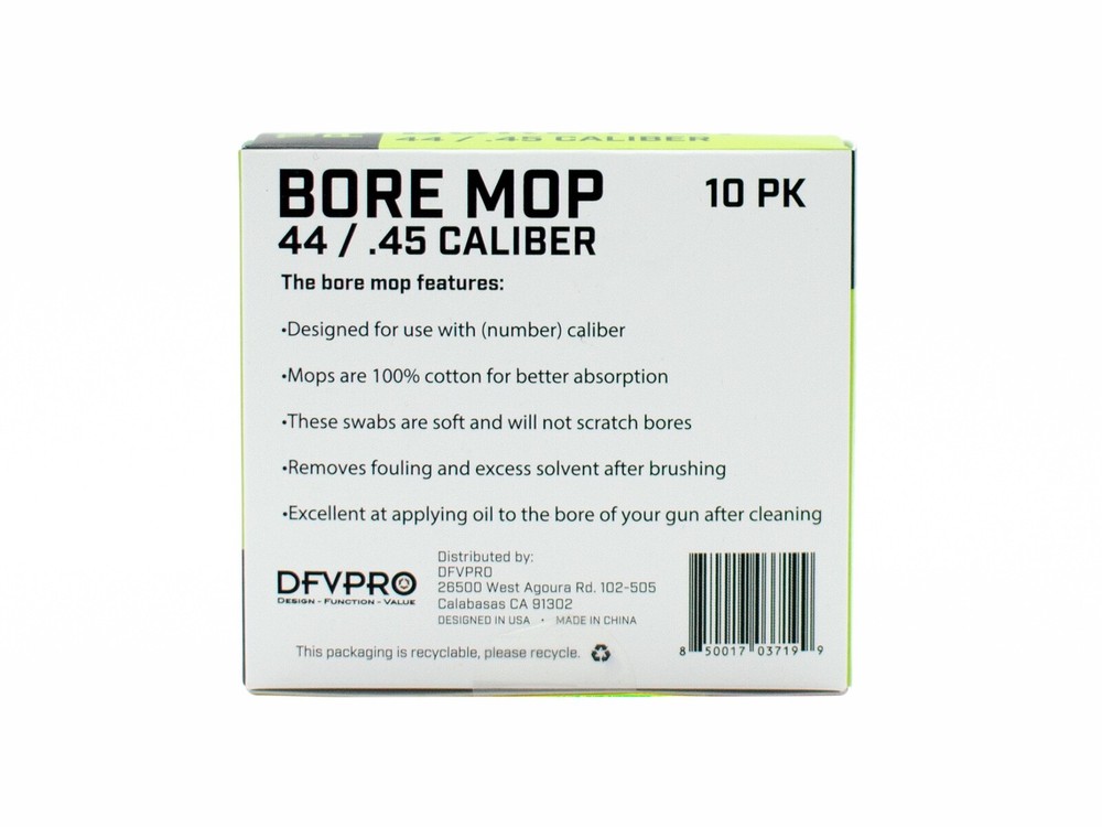.44/.45 Caliber Mops 10 Pack