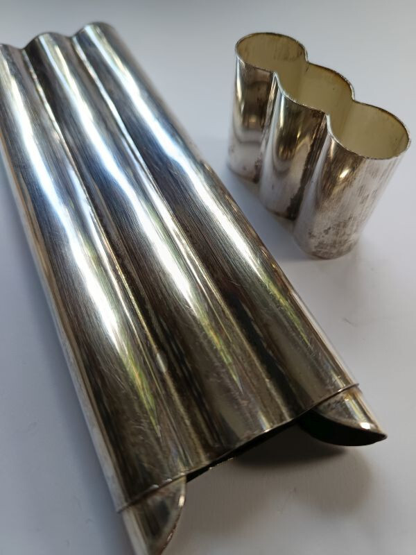 3 Compartment Cigar Tube Silver Plated Sheffield England