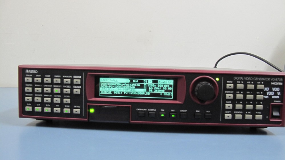 ASTRO Programmable Video Signal Generator Model VG870B
