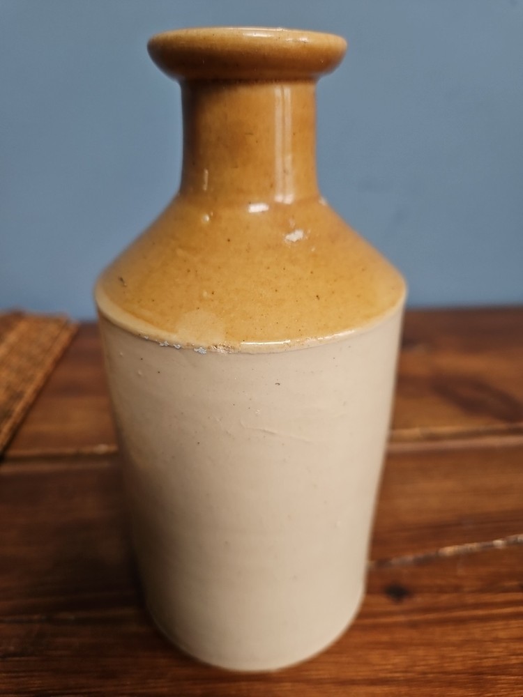 Vintage Stoneware Glazed Earthenware Storage Vase Bottle