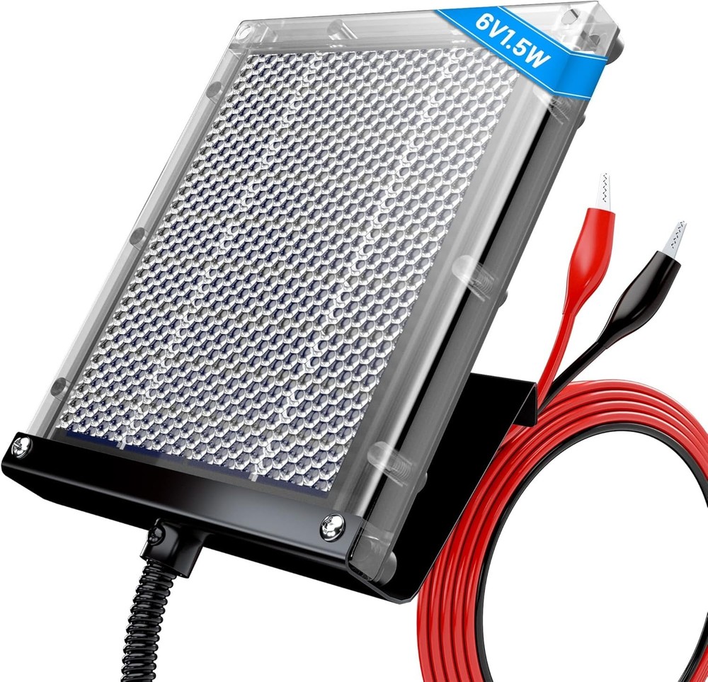 High-Efficiency 6V 1.5W Waterproof Solar Panel for Deer Feeder Battery Charging