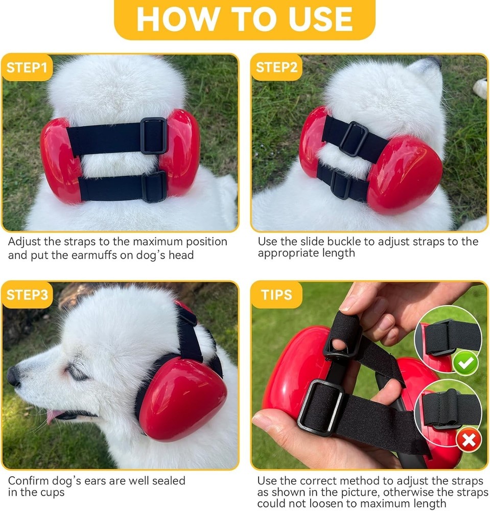 Hearing Protection Earmuffs for Dogs