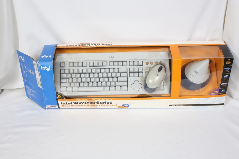 NEW Intel Wireless Series - Base Station- Keyboard - Mouse  NOS