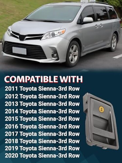 Seat Release Handle Folding Seat Latch Handle Compatible with 2011-2020 Sienna