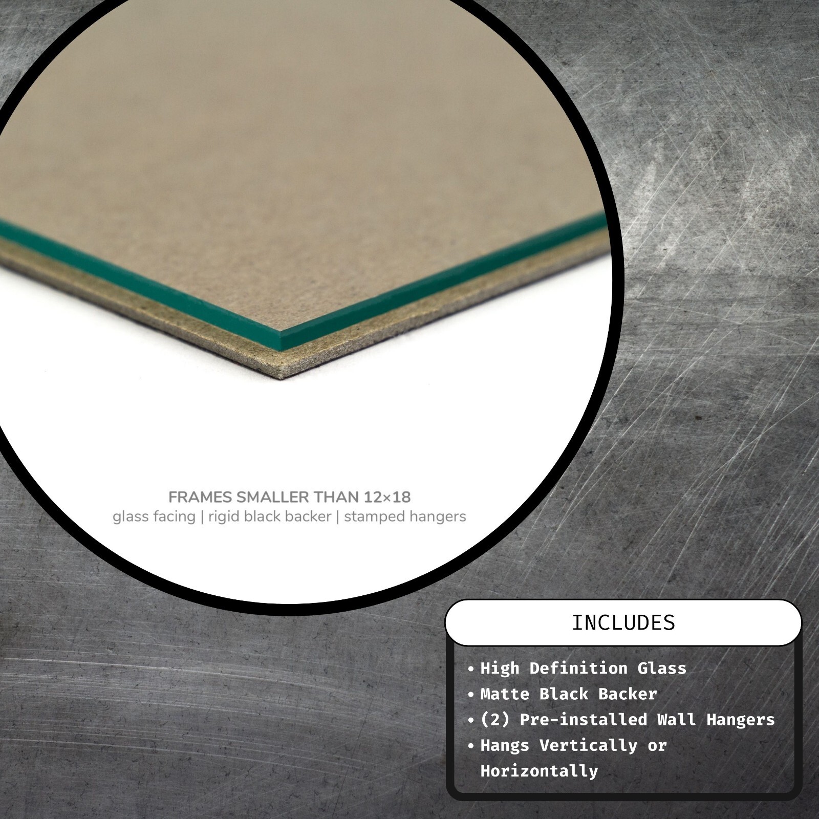 Craig Frames 1" Wide Modern Satin Black Assembled Picture Frames & Poster Frames