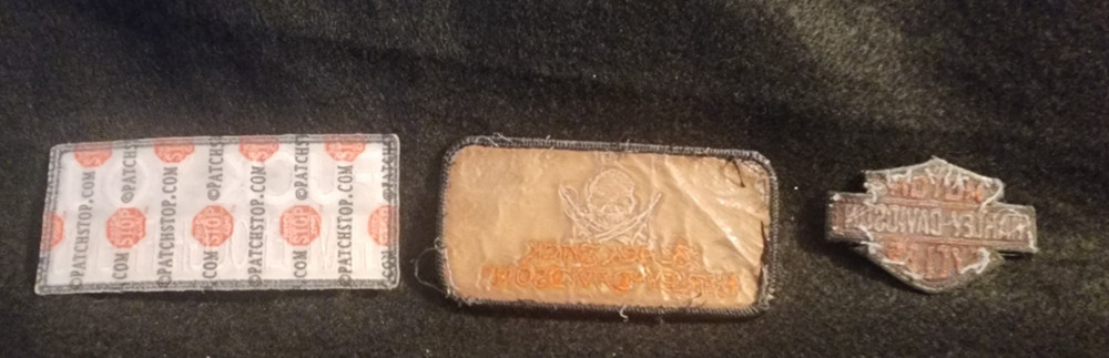 Vintage Blackjack Harley Davidson Patch & Logo Patch Plus Enough Friends Patch