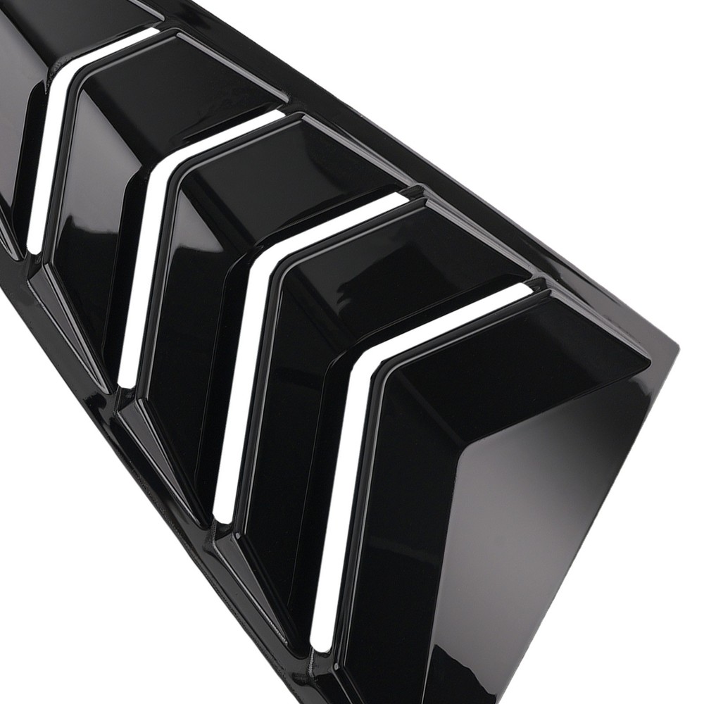 ABS Gloss Black Side Window Louvers for Ford Mustang 2015-2022 Coupe 2-DR