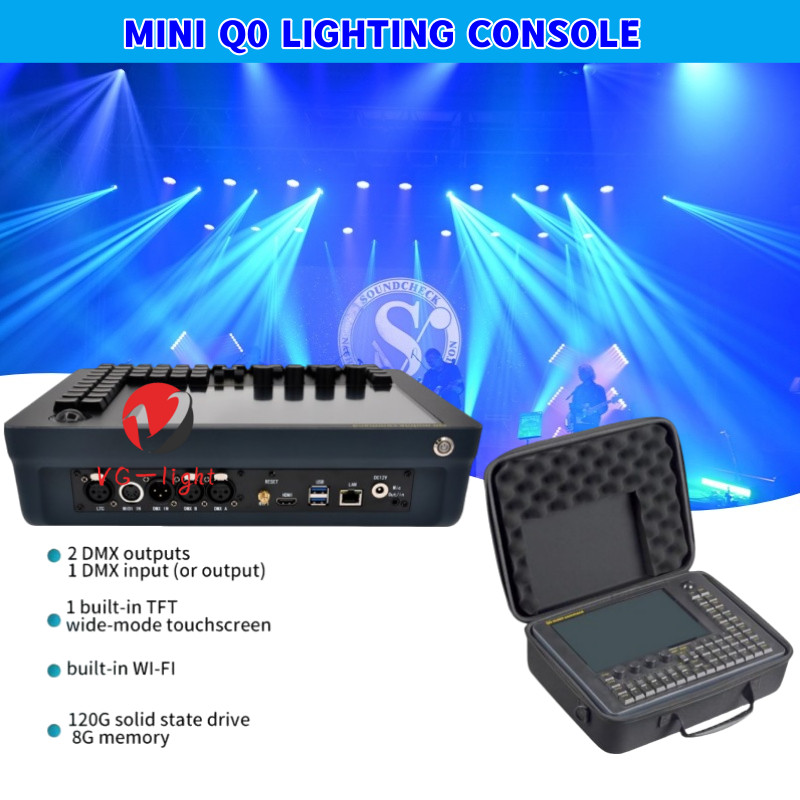 Professional  Mini Light Console DMX 512 Q0 Mobile command Wing DMX Controller