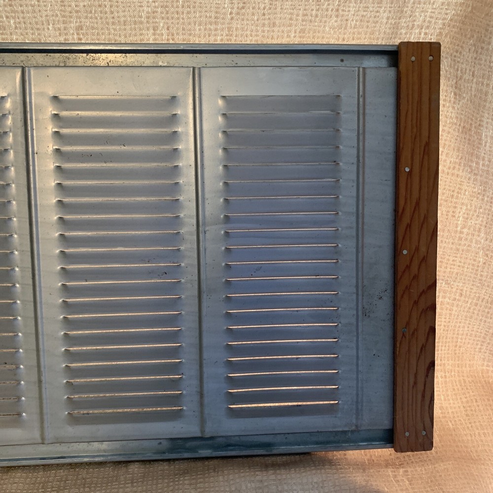 Vintage Sliding Metal Window Screen