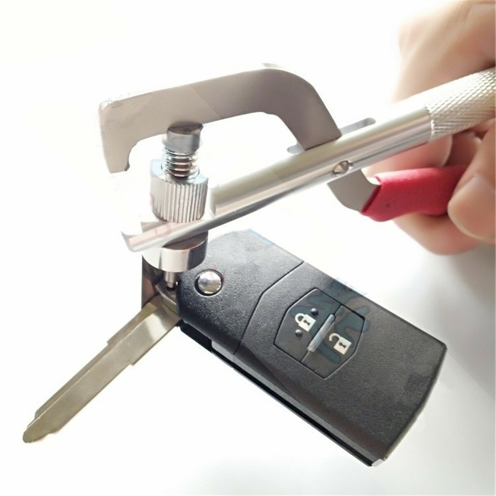1pcs Car Remote Key Blade Pin Disassembling Clamp Pilers Lock Tool Kit Universal