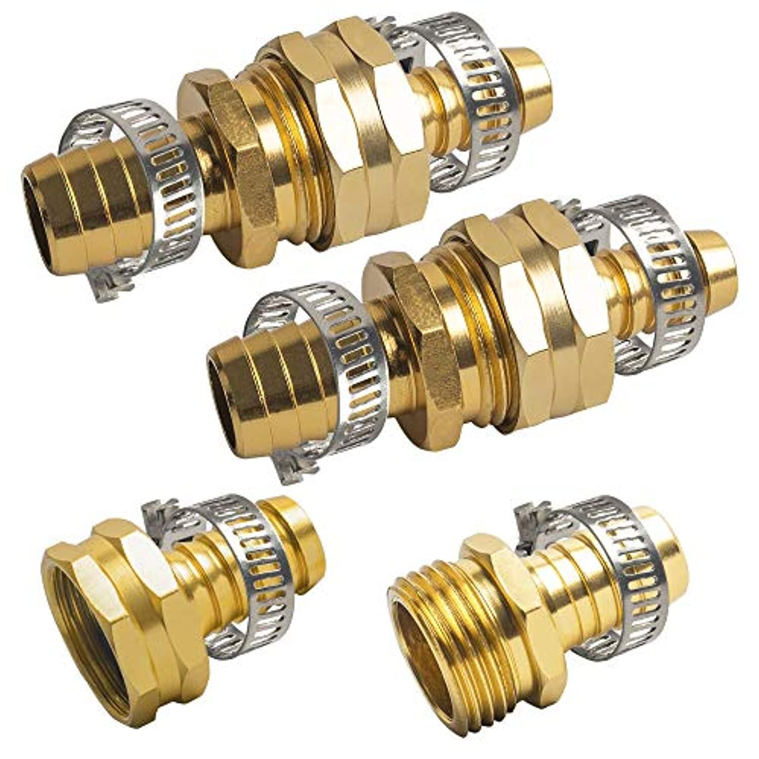 5/8" Garden Water Hose Connector Repair Mender Kit Fittings