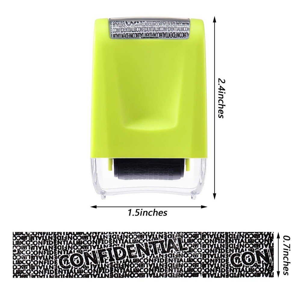 2Pack Identity Theft Protection Roller Stamp ID Guard Security Stamp for Address