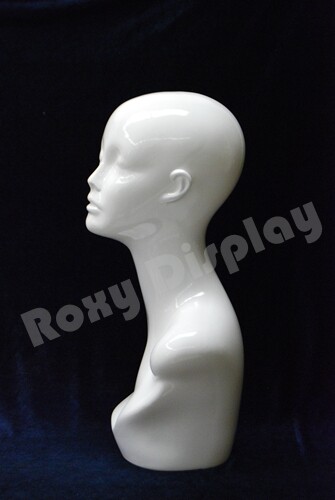 2PCS Female Mannequin Head Bust Wig Hat Jewelry Display #PS-TinaW X2