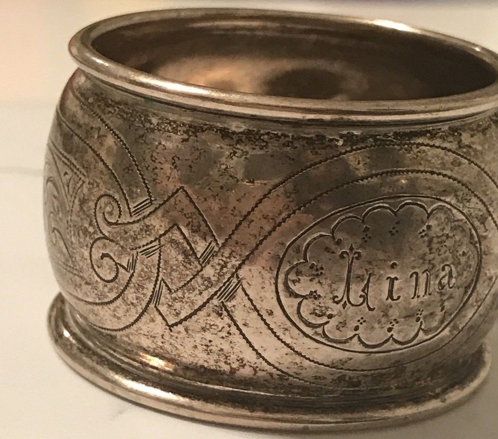 ANTIQUE AUSTRO-HUNGARIAN SILVER NAPKIN RING