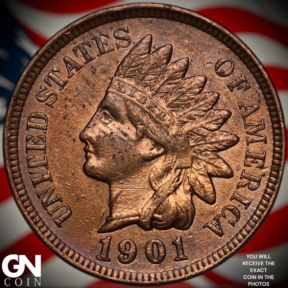 1901 Indian Head Cent Penny A4459