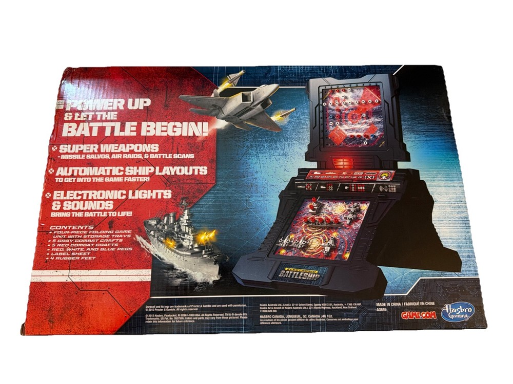 2012 Hasbro Electronic Battleship 100% Complete Tested-Works