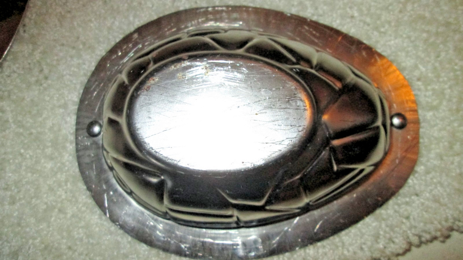 6 stainless steel Easter egg ice cream molds vintage