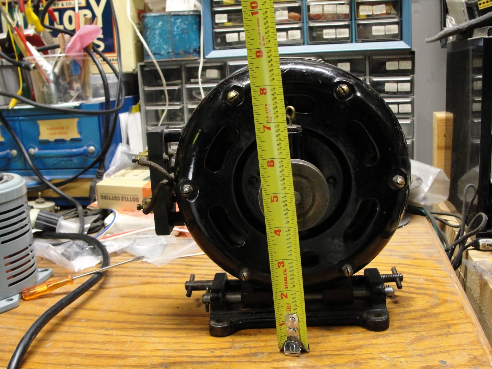 Antique Holtzer Cabot Type 2 Electric Pancake Motor 1200rpm 1/8hp working cond.