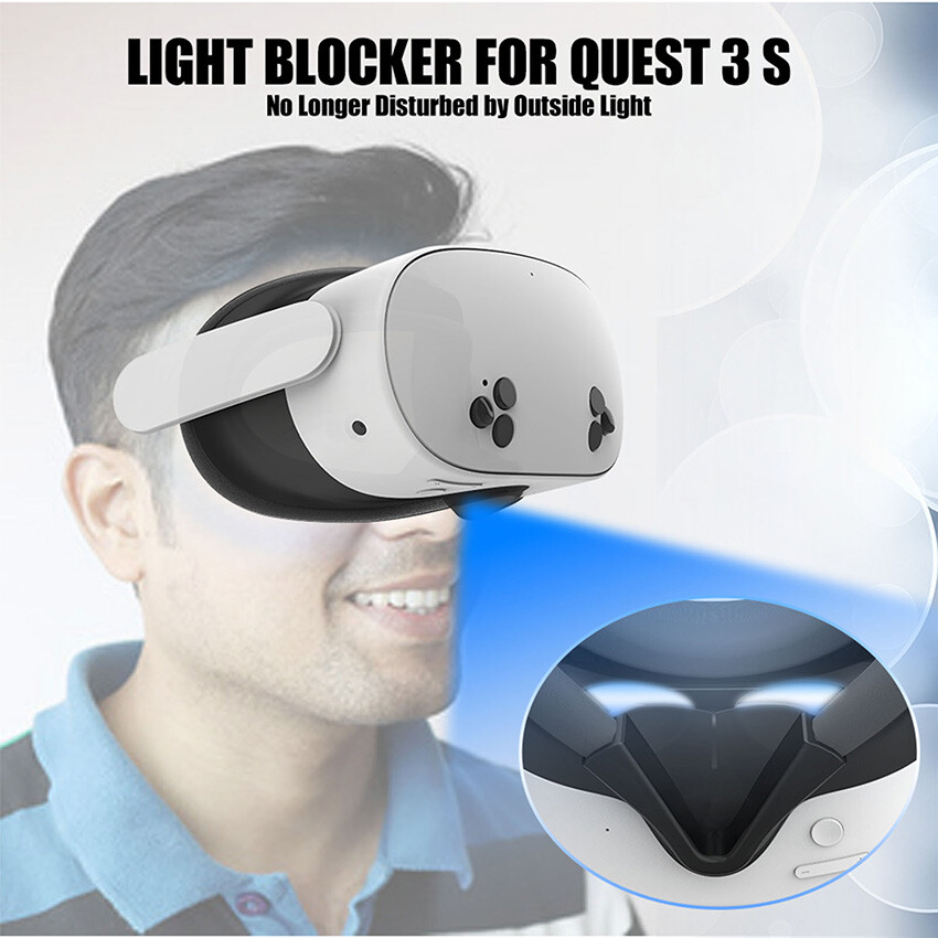 Light Blocking Silicone Nose Pad Comfortable Pad VR Accessories for Quest 3S