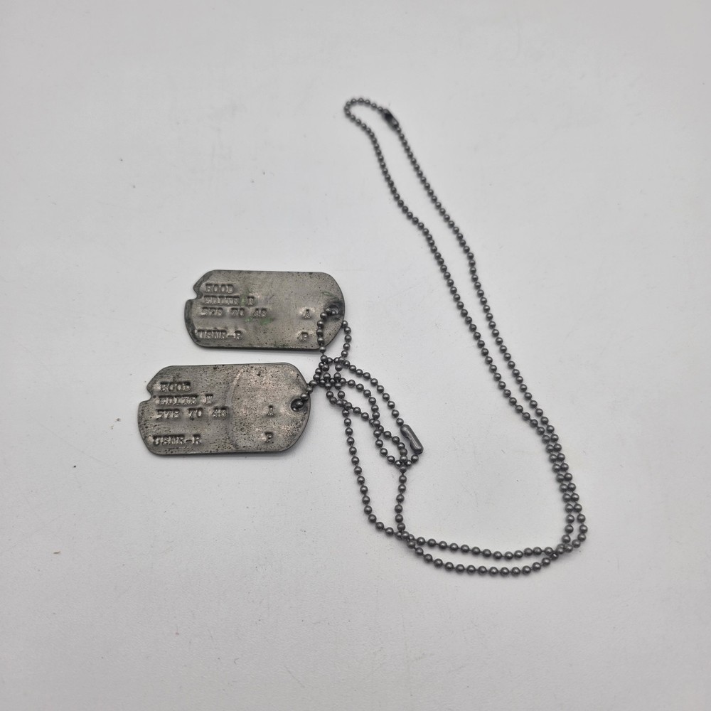 Ww2 USN Notched Dog Tags