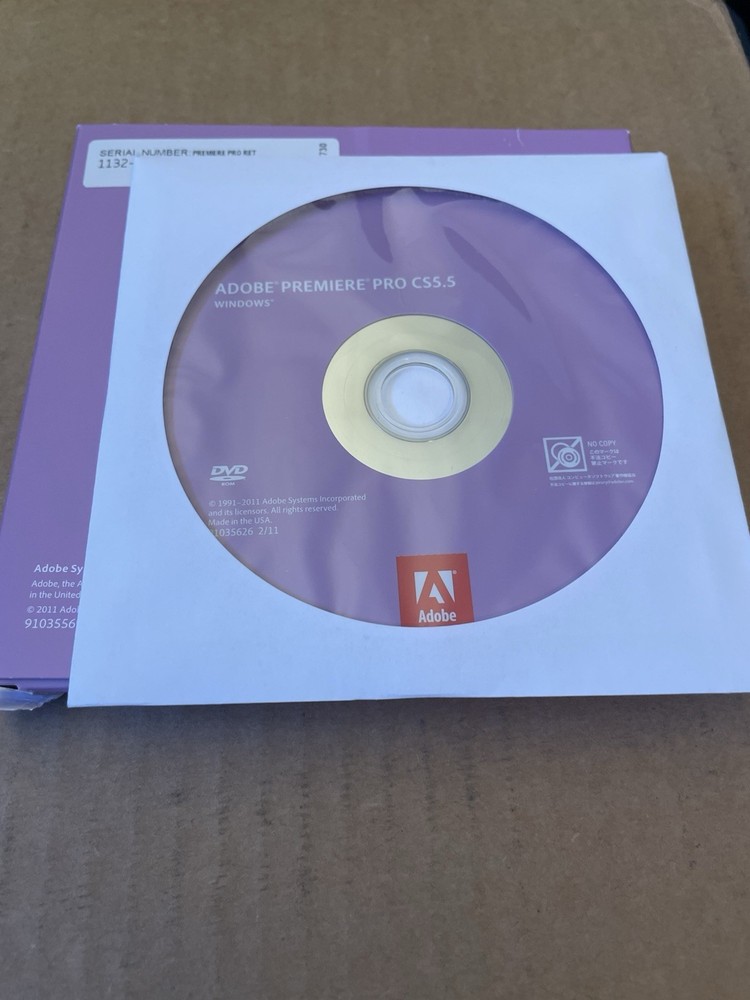 Adobe Premiere Pro CS5.5 for Windows Full Retail Version w/ Serial Number CS5 .5
