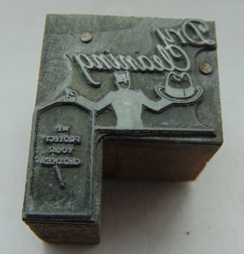 Printing Letterpress Printers Block Dry Cleaning